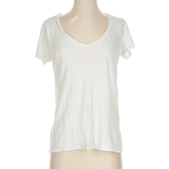 PINK Victoria’s Secret White V-Neck Tee – Size S - Picture 1 of 5